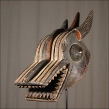 69477) Maske Senufo Elfenb.-küste Afrika AFRIKANISCHE KUNST