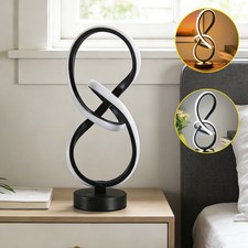 Modern Bedside Table Lamp Nightstand Lamp USB Desk Light w/3 Colour Temperatures