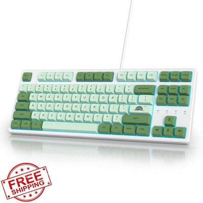 75% Mechanical Gaming Keyboard 87 Key Matcha RGB Red Switch
