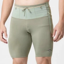 Nike DRI-FIT ADV Trail Run Lava Loop Lined Half Tights Green HJ4170-320 Size L