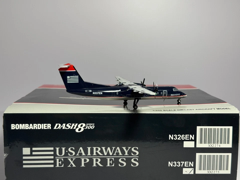 JC Wings 1:200 U.S Airways Express De Havilland Q300 N337EN Piedmont XX2275 Foto 2 de 2