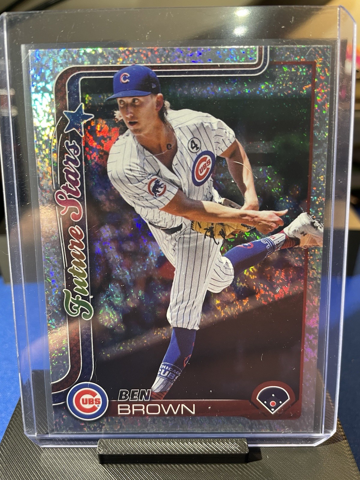 Ben Brown 2025 Topps Series 2 Future Stars #673 Chicago Cubs MLB Sandglitter