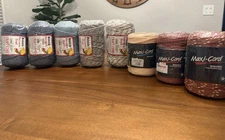 Pepperell Braiding Co BONNIE Macrame Craft Cord & Maxi-Cord ~ Lot Of 8 NEW!