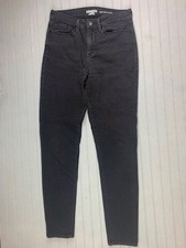 Levi Denizen Size 4 Womens Jeans High Rise Skinny Stretch Black