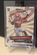Fernando Mendoza 1/1 Legend Disco Holo Rookie 2025 White Comix Wild Card 