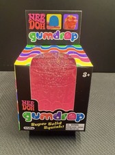 Schylling NeeDoh Gumdrop Super Solid Squish Squeeze Ball Pink NEW