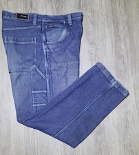 FUBU Men's Cargo Jeans 40x34 Black Denim Carpenter Baggy 90s Y2K Hip Hop Vintage
