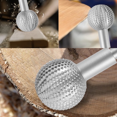 Sphere Rotary Burr Carbon Steel Wood Carving Burr 10mm Shank Durable flPkO - Picture 5 of 14
