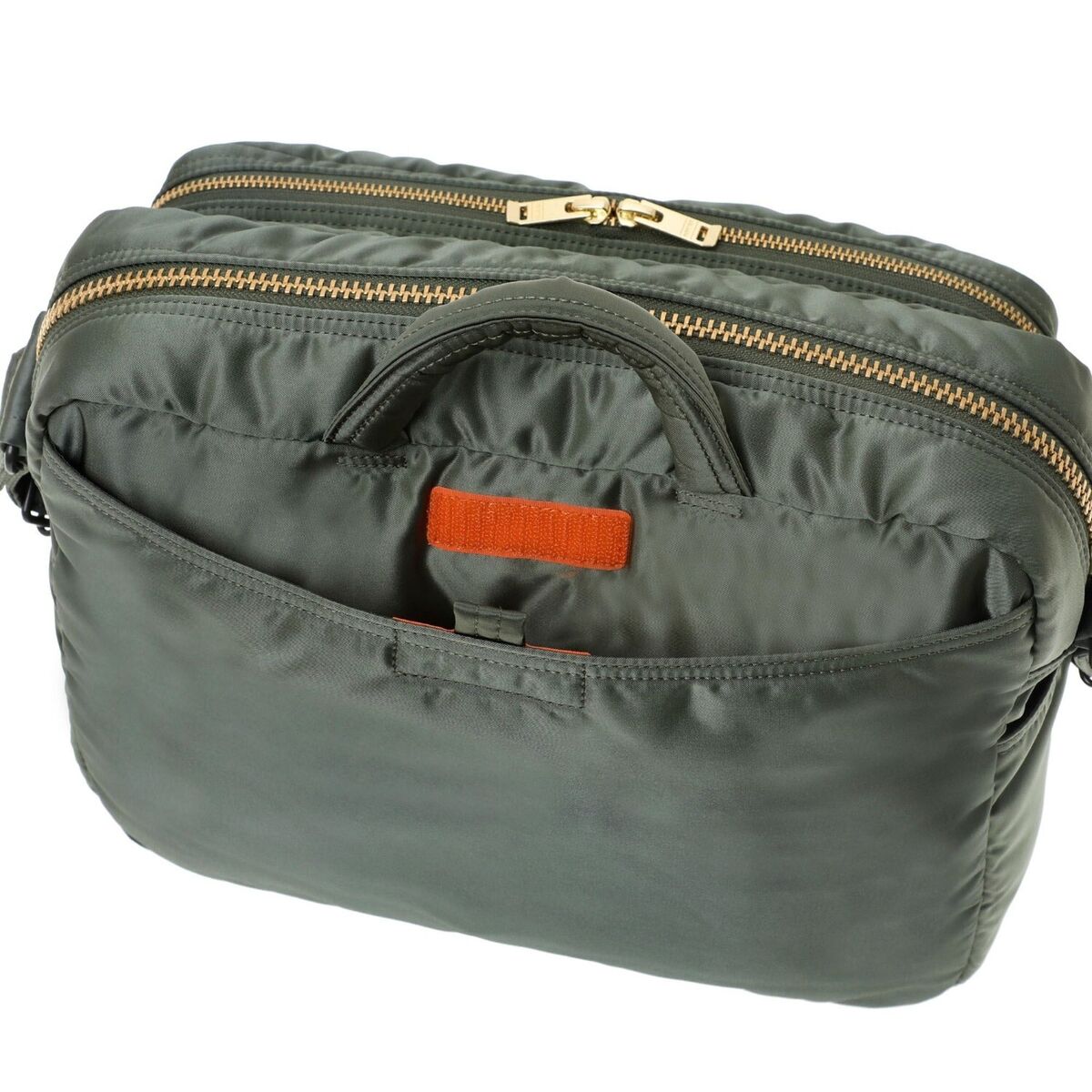 PORTER TANKER SLING BAG W zip (XL) 622-15153 Sage Green PORTER TANKER SLING BAG W zip (XL) 622-15153 Sage Green