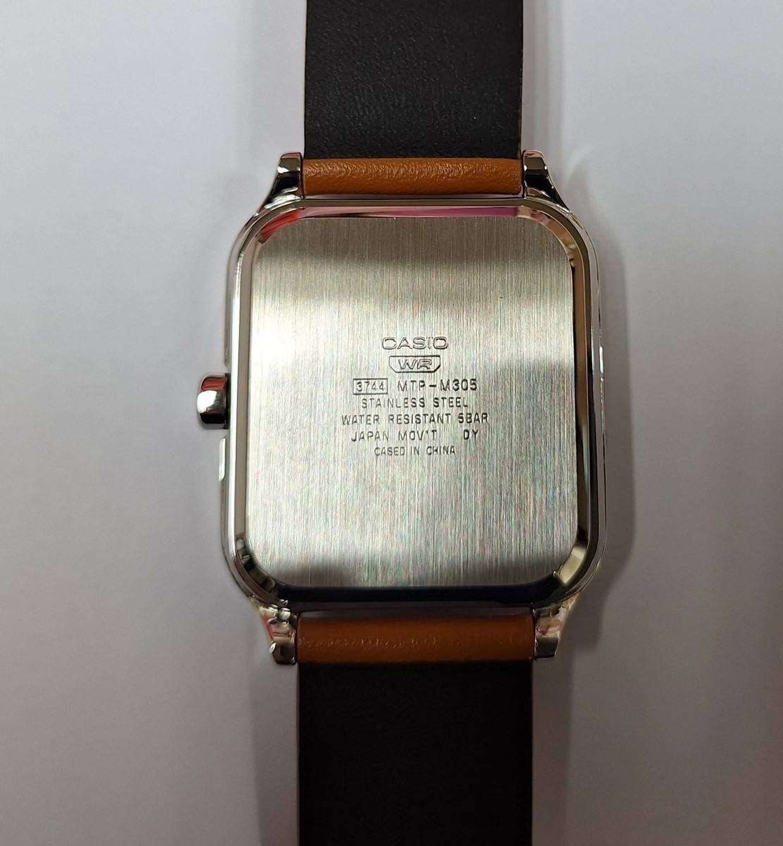 Casio MTP-M305L-1A Moon Phase Quartz Brown Leather Band