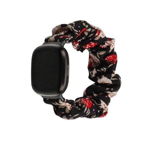 Fabric Strap Scrunchie Loop For Fitbit Versa 3 / Fitbit Sense Elastic Band - Picture 12 of 20