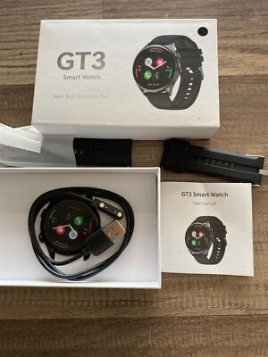 GT3 Smart Watch Men Women 240*240 HD Screen Heart Rate Bluetooth open box/ Af