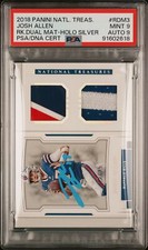 2018 Panini National Treasures Rookie Dual Patch Josh Allen PSA 9 Auto A