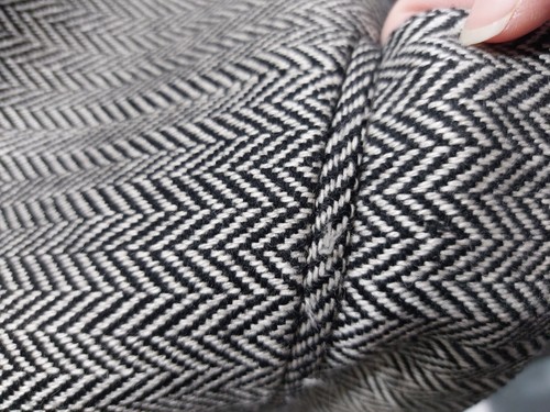 Pure Cashmere 'Lyndon' by Bladen Jacket, Black/White Herringbone- 44L - Picture 6 of 20