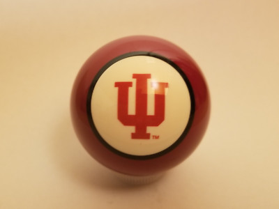 Indiana Hoosiers IU Shift Knob NCAA Billiard Pool Ball Threaded Gear  Shifter | eBay