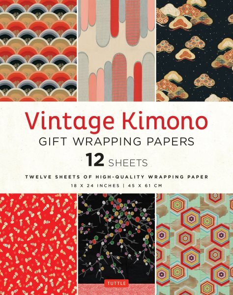 Vintage Kimono Gift Wrapping Papers - 12 Sheets : High-quality Wrapping Paper...