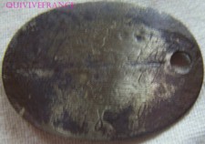 PID368 - IDENTIT&Auml;TSPLATTE DOG TAG - AUXERRE Klasse 1879