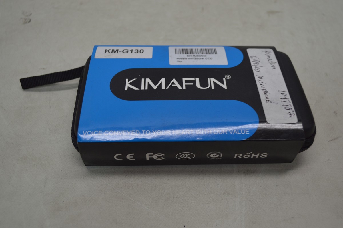 Kimafun KM-G130 Wireless Microphone Bundle 2.4Ghz Lapel