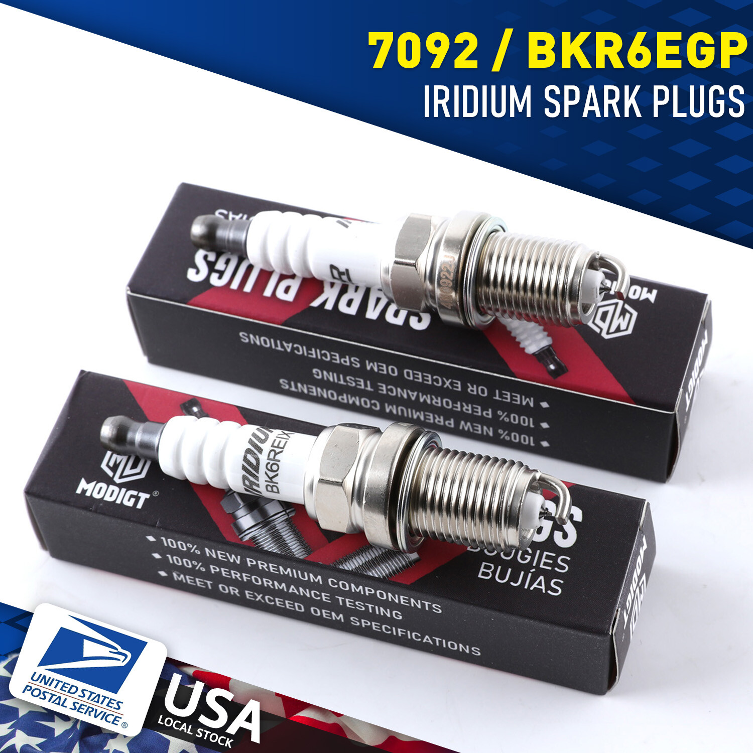 Fit NGK Iridium Spark Plugs BKR6EGP Set of 4 for Subaru Outback 2.5L 2000-2010