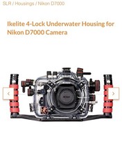 Ikelite 6801.70 4-Lock Underwater Housing Nikon D7000 Camera
