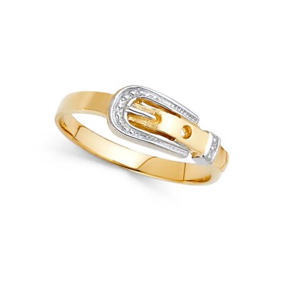 Ausgefallener Ring Gold aus 14 Karat zweifarbigem Gold