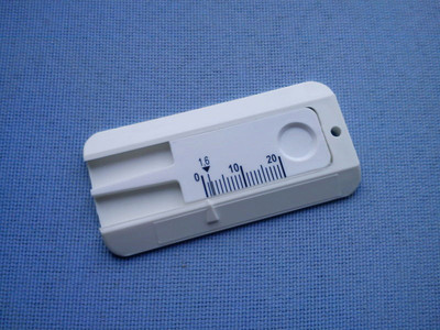 10x Reifenprofilmesser Tiefenmesser Profiltiefenmesser 1-20mm weiß / weiß