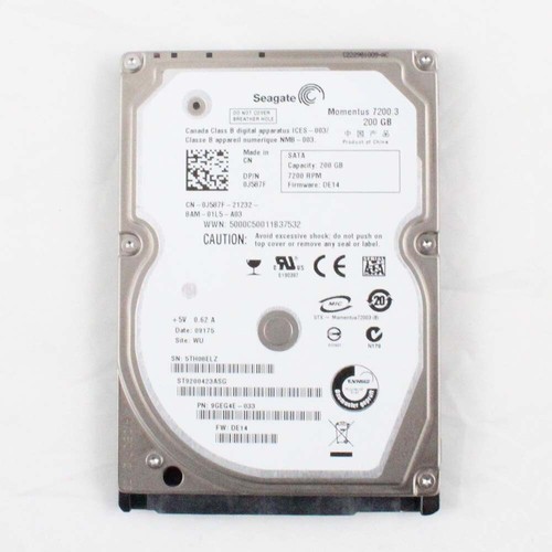 200GB SATA-II 2,5" 9,5mm 7200RPM 3Gb/s HDD - J587F