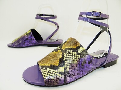 MSGM Ciabatta Donna woman strap sandals strappy women's shoes leather size 40