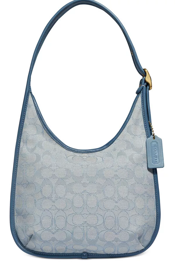 New Coach Ergo Medium Shoulder Bag In Signature Jacquard Marble