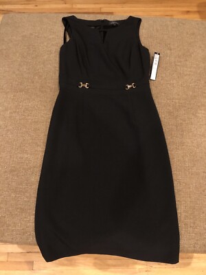 Elie Tahari Arthur S Levine Women's Dress Black Gold Size