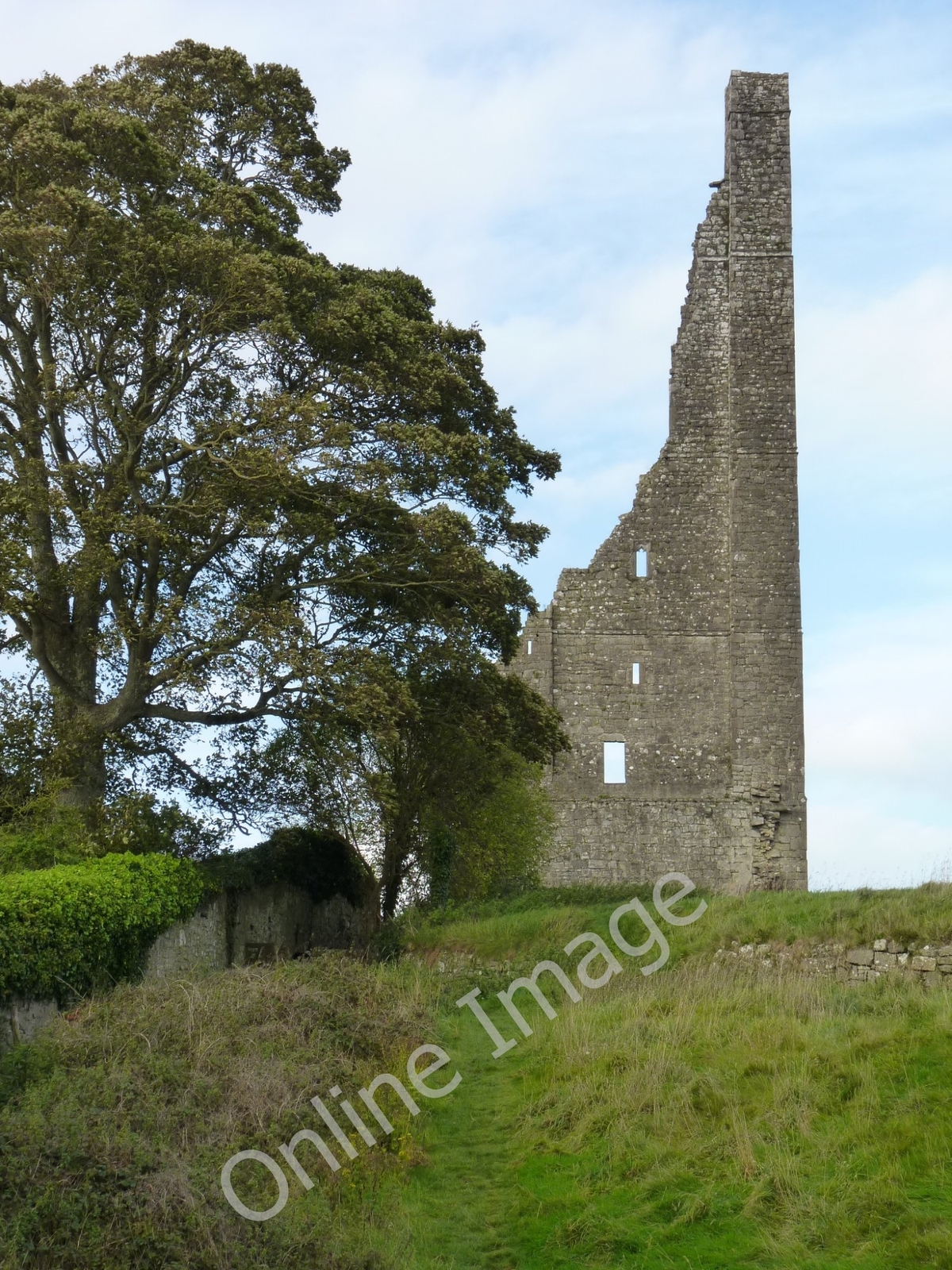 Photo 6x4 A Bit Of A Ruin Baile Atha Troim The so-called Yellow Tower is, c2011