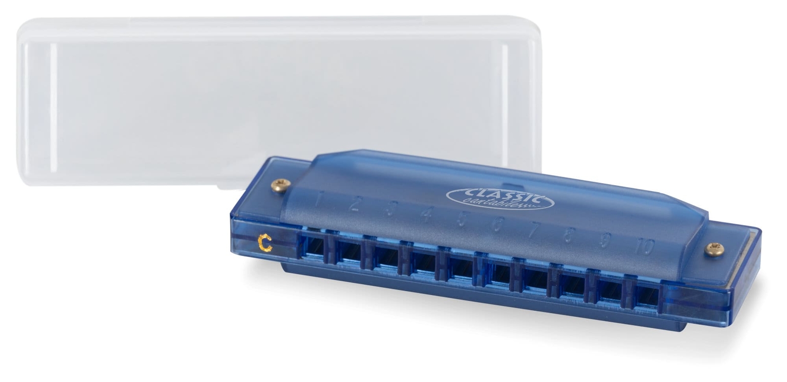 Kinder Mundharmonika Fun Kids C-Dur 10-Loch Blues Harp Kunststoff Etui Blau 2090₽