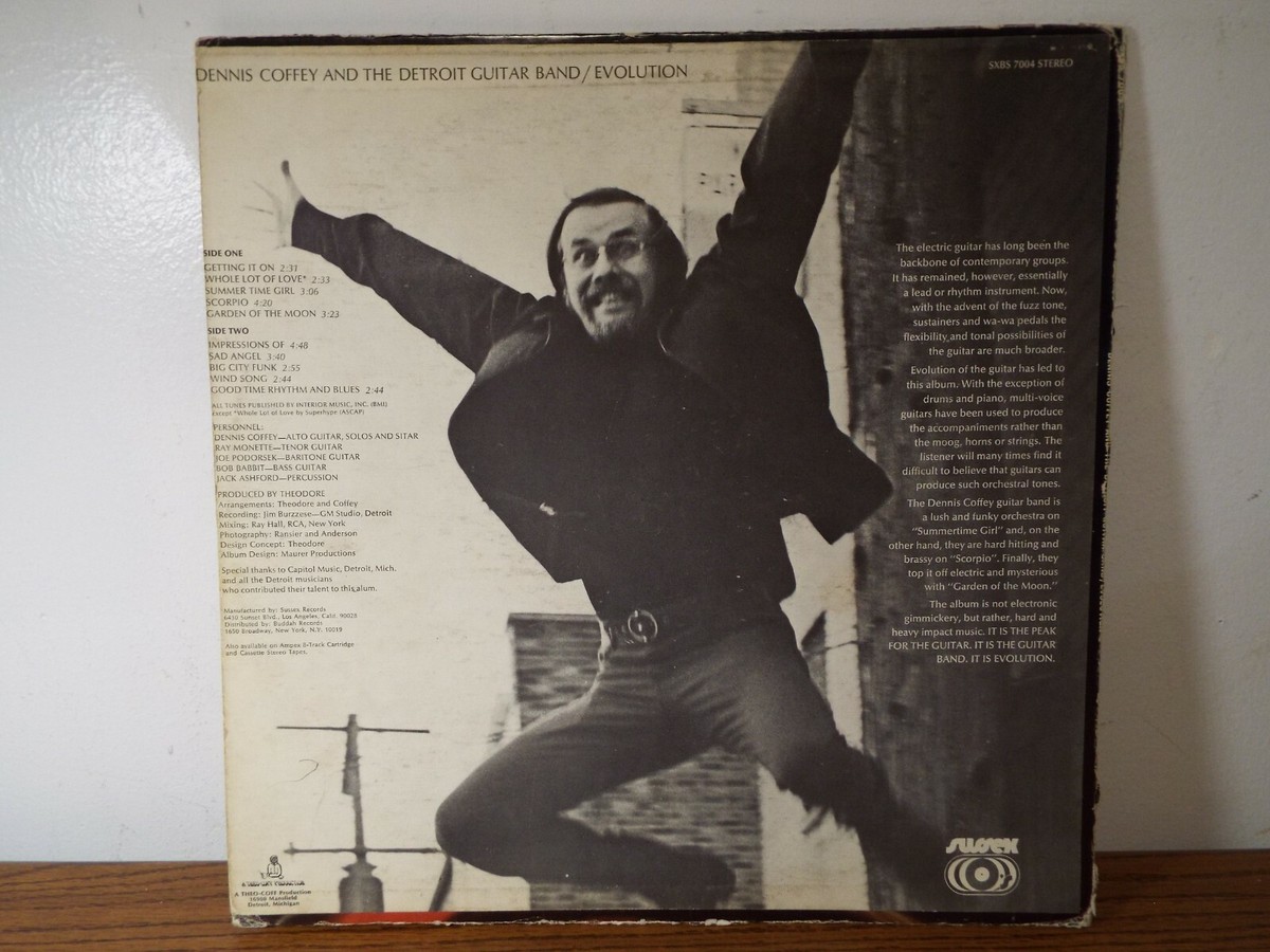 DENNIS COFFEY EVOLUTION DETROIT GUITAR BAND LP VINYL ALBUM | eBay