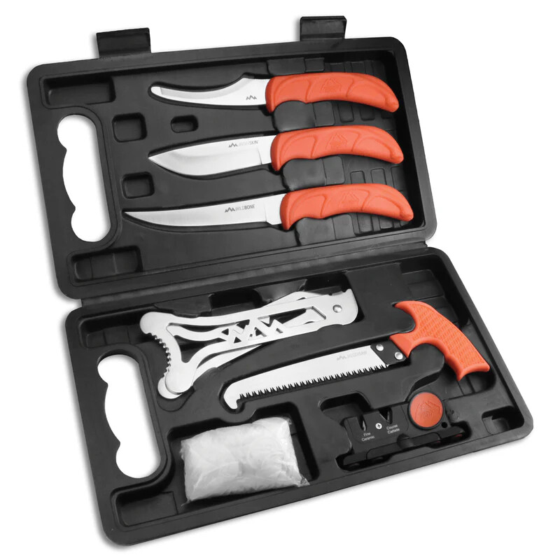 Outdoor Edge Jager Pak Game Processing Kit Fixed Blade Knife Set  JP-8