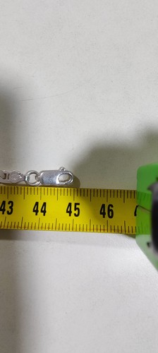 Collana uomo argento 925 italy 45 cm maglia 4 mm - Foto 15 di 16