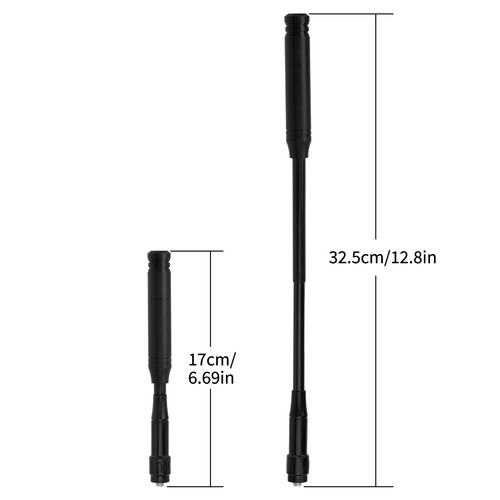 Teleskop Dual Band Antenne für Baofeng UV5R UV82 BF-F8HP Zwei Wege Radio - Bild 3 von 9