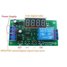 DC 5V 12V 24V Pulse Counter Switch Adjustable Timer Delay On/Off Relay Module