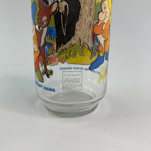Vintage SNOW WHITE McDonalds Coca Cola Drinking Glass Disney collectible - Picture 4 of 4