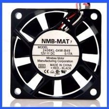 NMB 2406KL-04W-B49 6015 DC12V 0.17A 6CM 3-Wire Inverter Cooling Fan