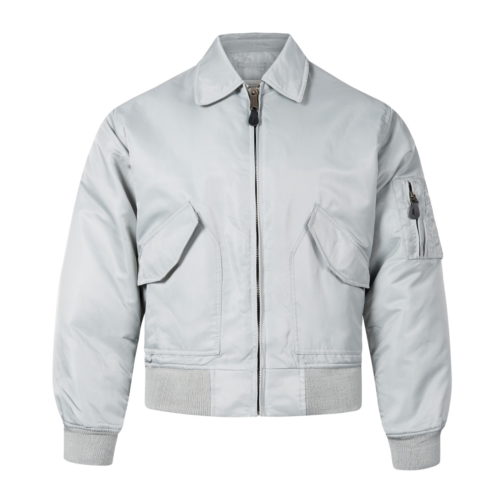 Bomber Leggero CWU Air Force Giacca Bomber Volo Militare MA2 - Leggera, In Nylon/Polyester, Colore Argento, Stile Air Force Giacca Volo Air Force - Foto 8