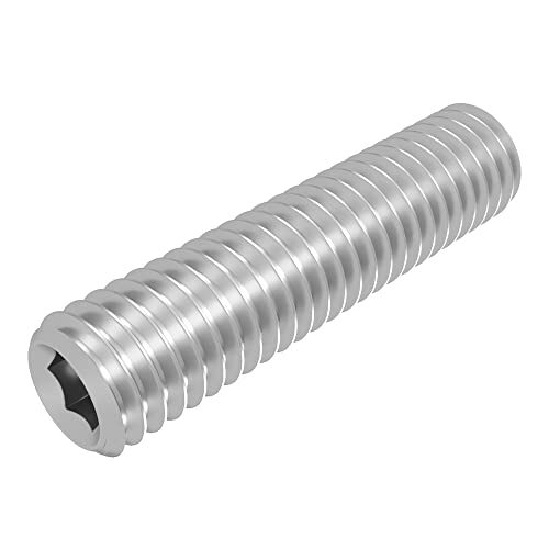 SECCARO Perni filettati con taglio ad anello, M6 x 25 mm, in acciaio inox (p0l)