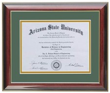 DIPLOMA FRAME 8x6,7x9,8x10,8.5x11,9x12,10x13,11x14 RC MAHOGANY-GREEN