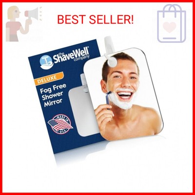 Deluxe Anti-Fog Shaving Mirror | Fogless Bathroom Shower Mirror with Handheld Op