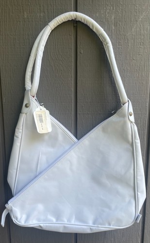 White Embosed Genuine Leather Bag - Picture 2 of 2