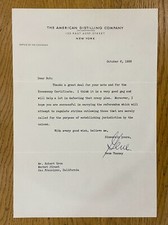 GENE TUNNEY ORIGINAL SIGNED LETTER