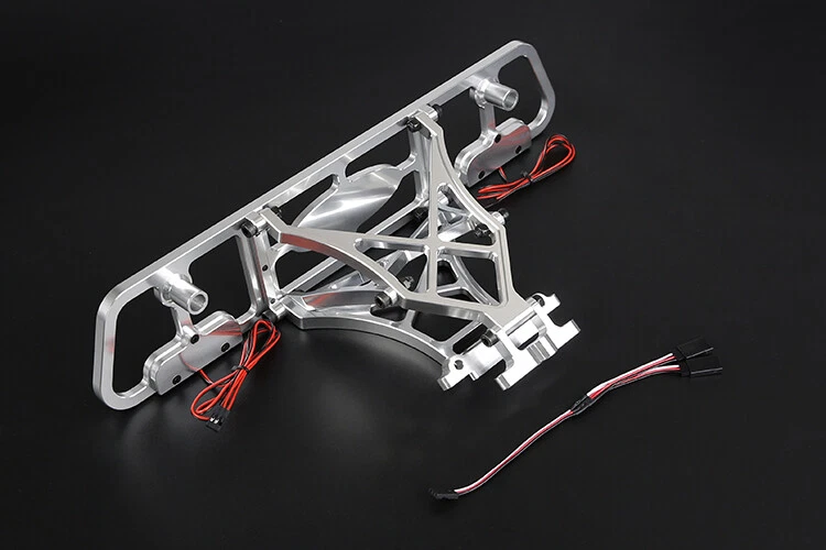 CNC Metal Rear Bumper and light Set for 1/5 Losi 5ive-t RV Rofun LT KM X2 Fid - Image 4 of 4