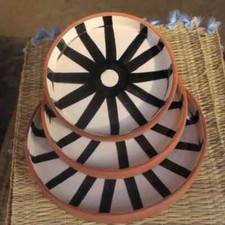 Ensemble de 3 Assiettes décorées 2 couleurs disponibles | 3 decorated plates