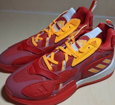  RARE Adidas Zoneboost Team Collegiate Red ATL Basketball 9.5 Sneakers FY0869 