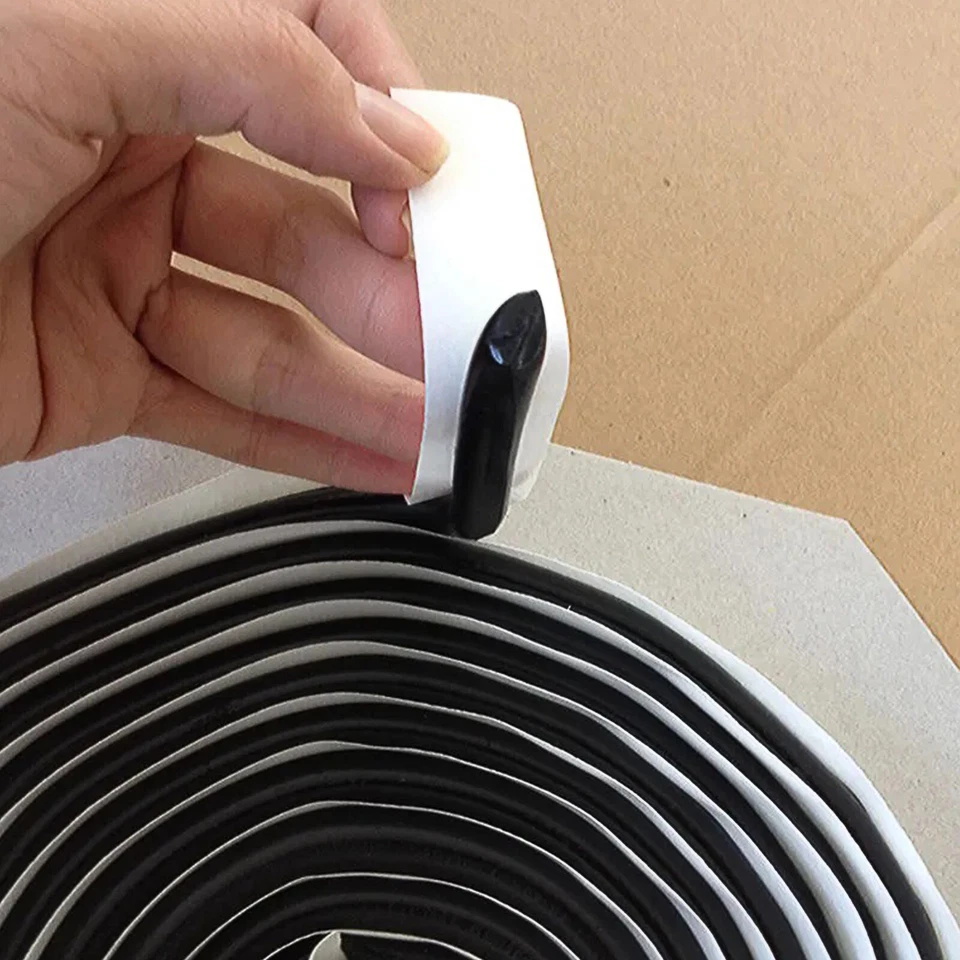 1Roll 4M Butyl Tape Glue Headlight Sealant Retrofit Reseal Headlamps Door Rubber - Image 3 of 4