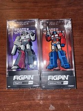 Transformers Megatron And Optimus Prime FiGPiN Pins 2 Pins